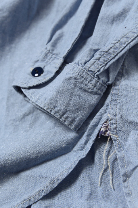 CAL O LINE」CHAMBRAY WORK SHIRT USED キャルオーライン シャンブレー