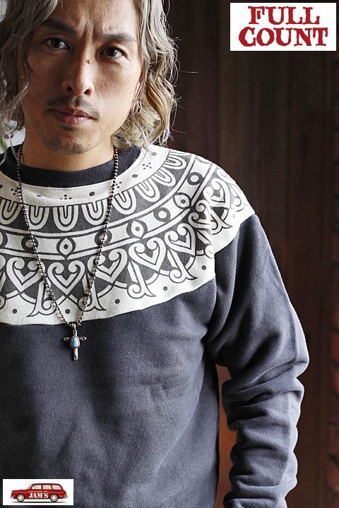 FULLCOUNT」Tribal Pattern Sweatshirts フルカウント トライバル