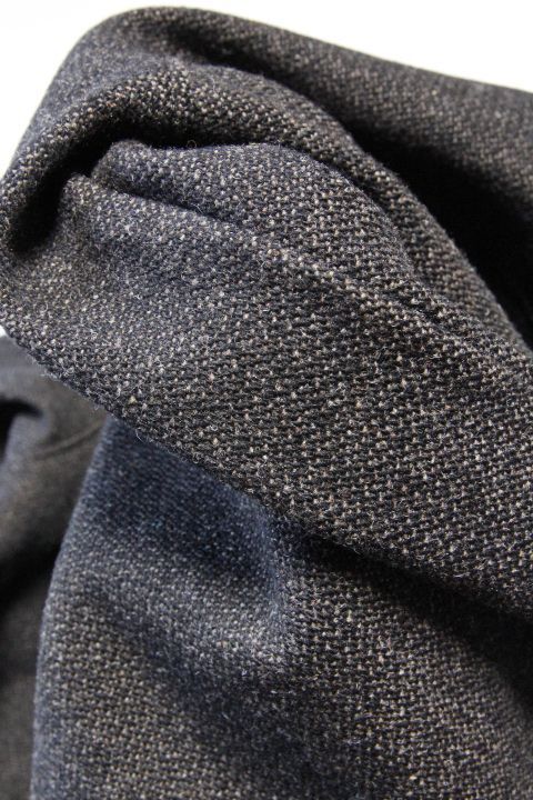 Jackman」Wool Collarless Jacket ジャックマン ウール カラーレス ジャケット JM8278 [ブラック]