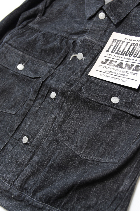 FULLCOUNT」 Type 2nd 2102BKSS Black Denim Jacket 11.5oz