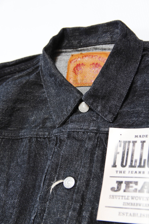 FULLCOUNT」 Type 1st 2107BKSS Black Denim Jacket 11.5oz