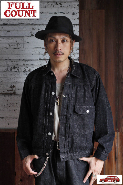 FULLCOUNT」 Type 1st 2107BKSS Black Denim Jacket 11.5oz